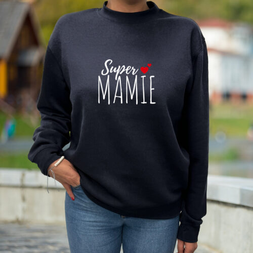 Sweat bleu - Super Mamie – Image 2