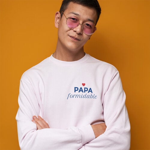 Sweat blanc - Papa formidable – Image 2