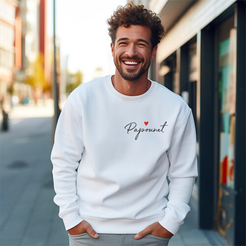 Sweat blanc - Papounet – Image 2