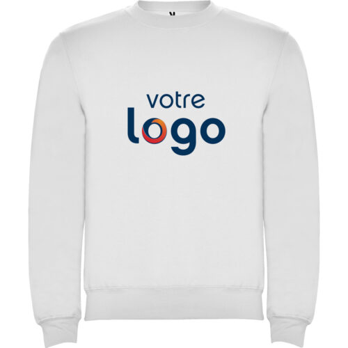 Sweat blanc - Votre logo