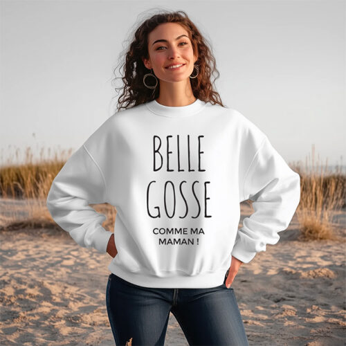 Sweat blanc - Belle Gosse – Image 2