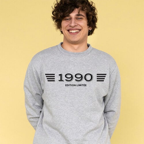 Sweat gris - Année de naissance – Image 2
