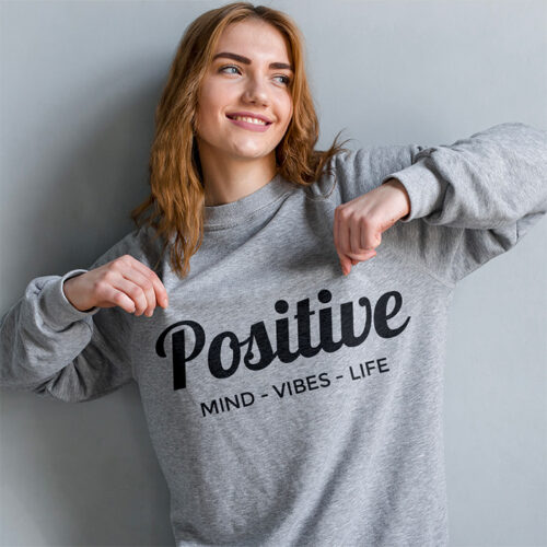 Sweat gris - Positive – Image 2