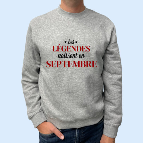 Sweat gris - Mois de naissance – Image 4
