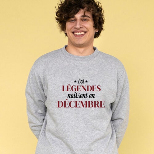 Sweat gris - Mois de naissance – Image 2
