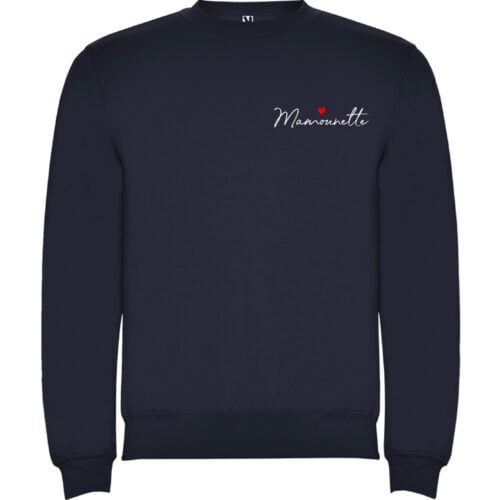 Sweat bleu - Mamounette
