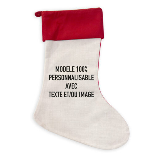Chaussette Noël personnalisée - Modèle 100% personnalisable
