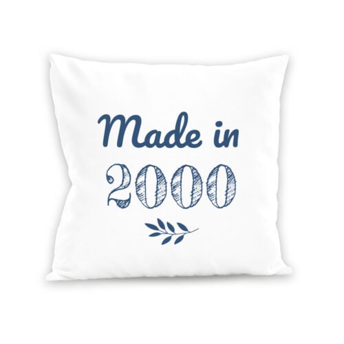Coussin blanc - Année de naissance