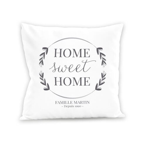 Coussin blanc - Home Sweet Home