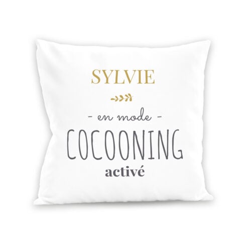 Coussin blanc - En mode cocooning !