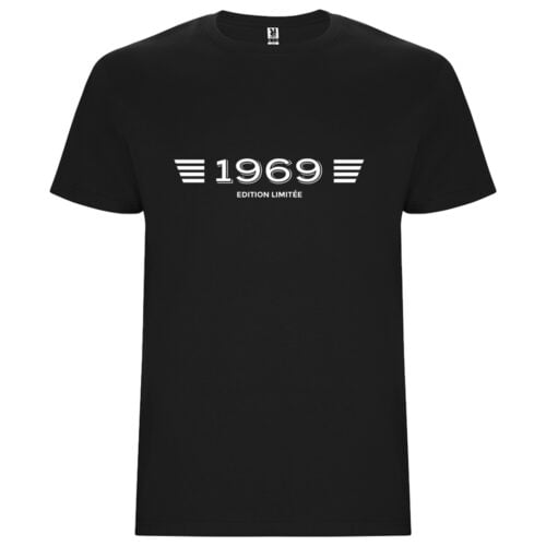 T-shirt noir - Année de naissance
