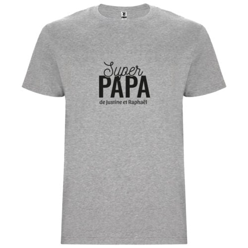 T-shirt gris - Super Papa