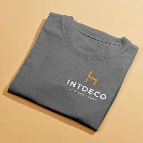 T-shirt gris personnalisé - Votre logo – Image 2