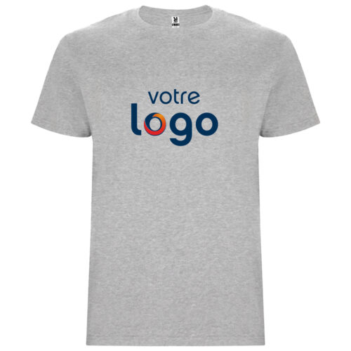 T-shirt gris personnalisé - Votre logo