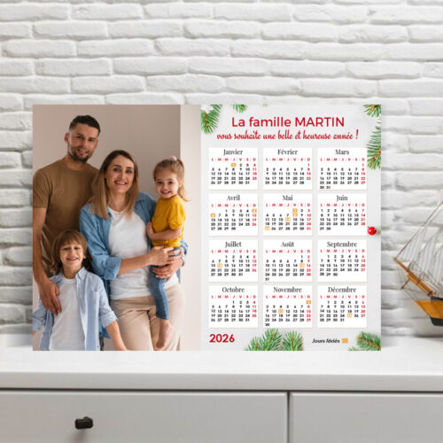 Calendrier A4 - Bonne et heureuse année – Image 2