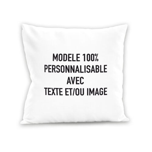 Coussin blanc - Modèle 100% personnalisable