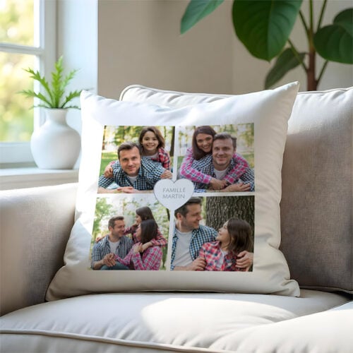 Coussin blanc - Photos de famille – Image 2