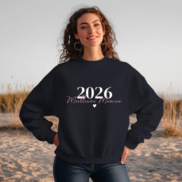 Alternative view of Sweat bleu - Meilleure Maman