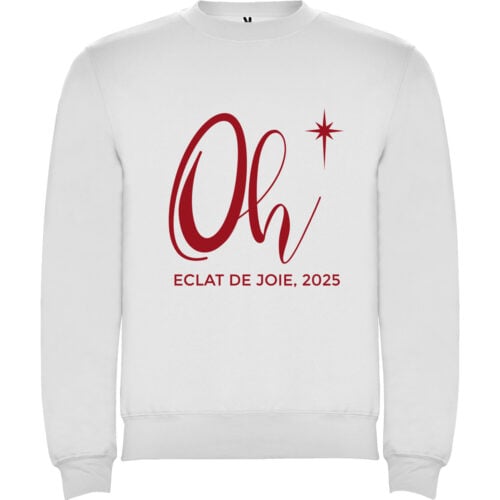 Sweat blanc - Eclat de joie 2025