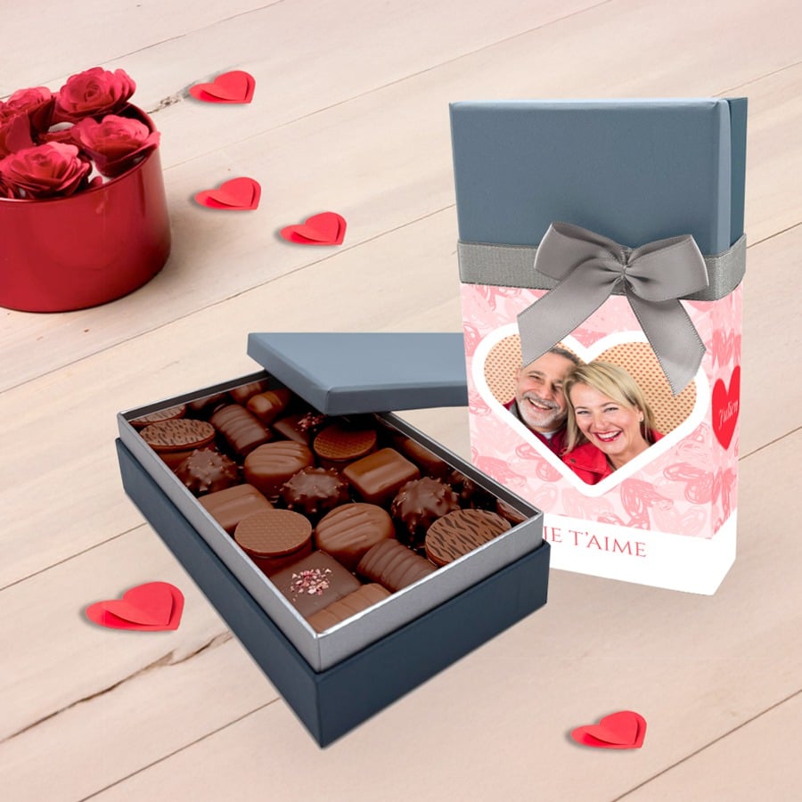 Boite de chocolats personnalisée - Amour avec photo – Image 2
