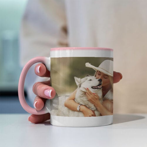 Mug rose personnalisé - Photo – Image 2