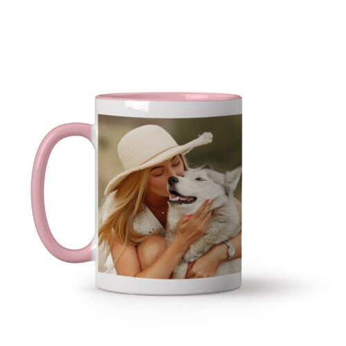 Mug rose personnalisé - Photo