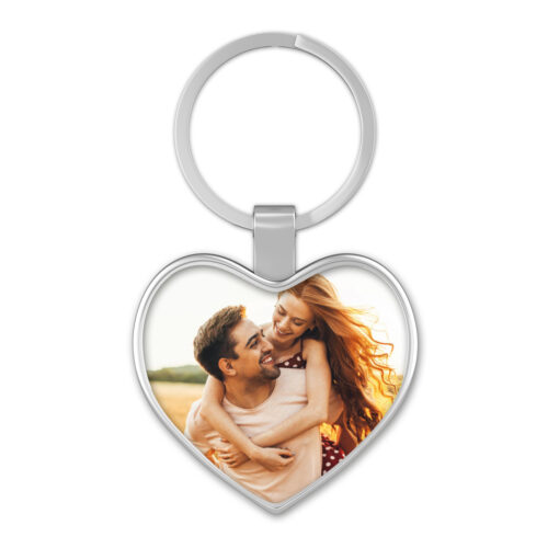 Porte-clé coeur - Avec photo