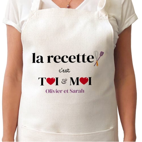 Tablier - La recette c'est toi et moi