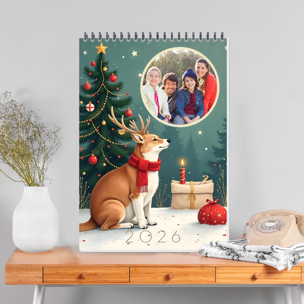 Le Calendrier mural format A4 - 13 pages avec reliure – Image 2