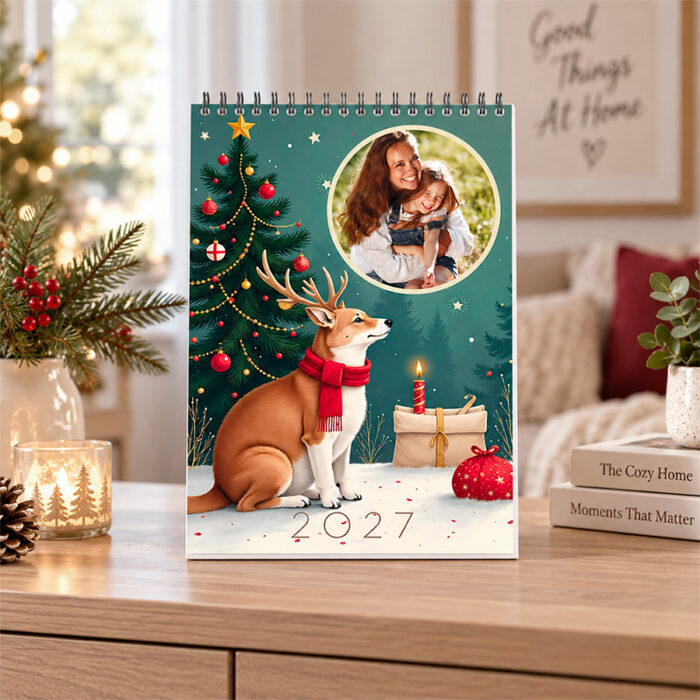 Alternative view of Le Calendrier mural format A4 - 13 pages avec reliure