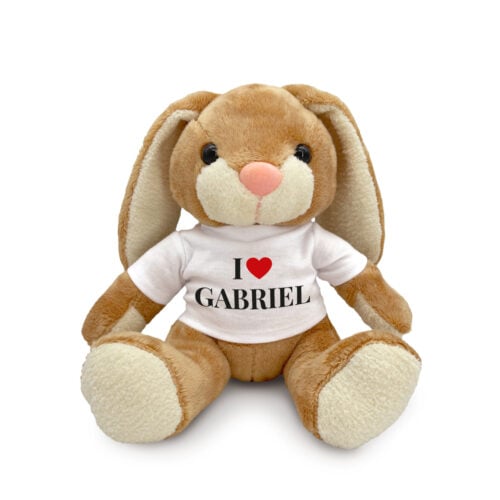 Lapin en peluche 19 cm - I Love