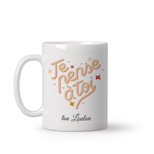 Mug personnalisé - Je pense à toi