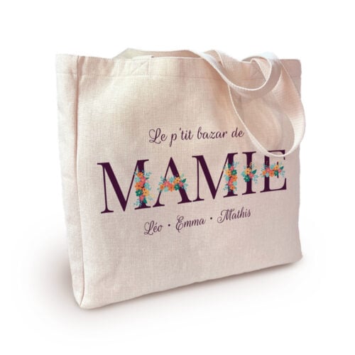 Sac cabas personnalisé – Le petit bazar de Mamie