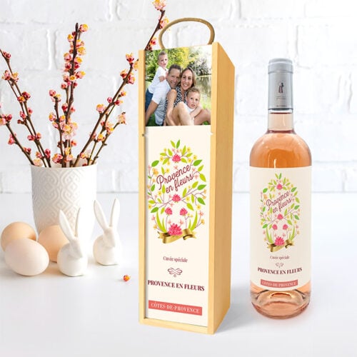 Coffret personnalisé et Vin rosé - Provence en fleurs – Image 2