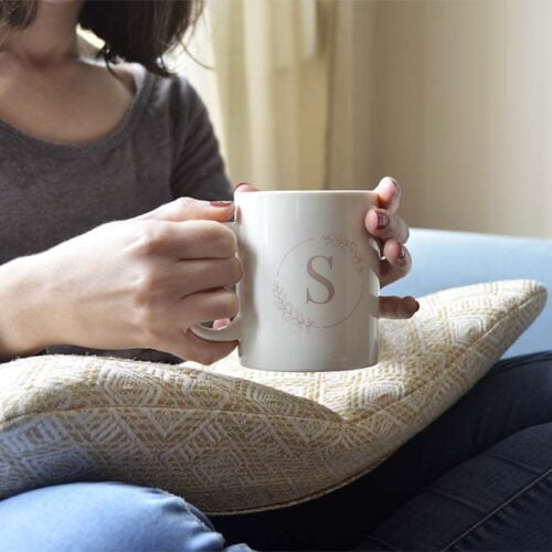 Mug blanc personnalisé - Vos initiales – Image 2