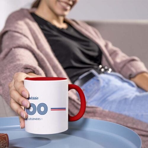 Mug rouge personnalisé - Edition spéciale naissance – Image 2