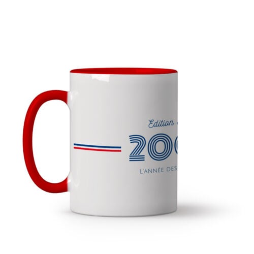 Mug rouge personnalisé - Edition spéciale naissance