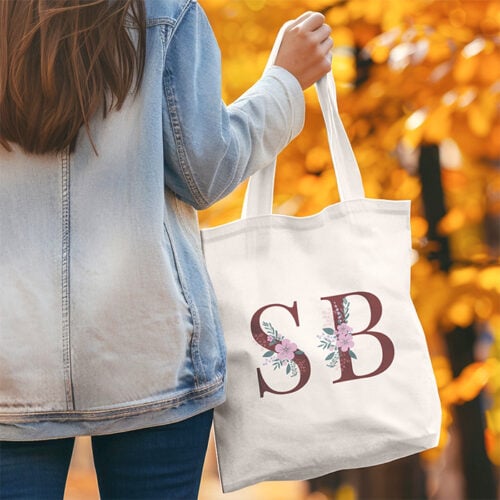 Sac cabas personnalisé avec vos initiales – Image 2
