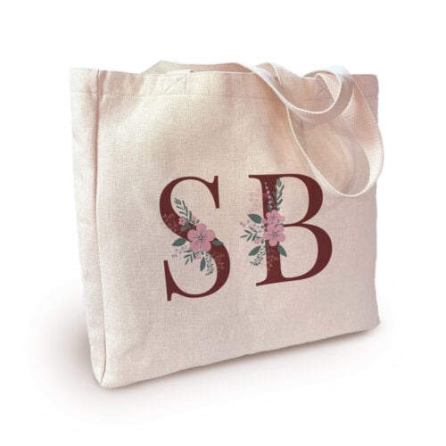 Sac cabas personnalisé avec vos initiales