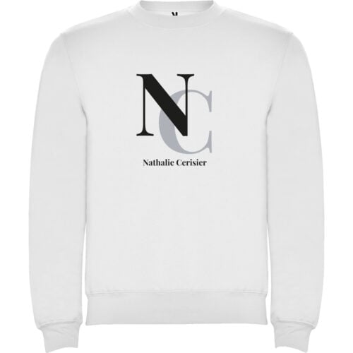 Sweat blanc - Vos initiales