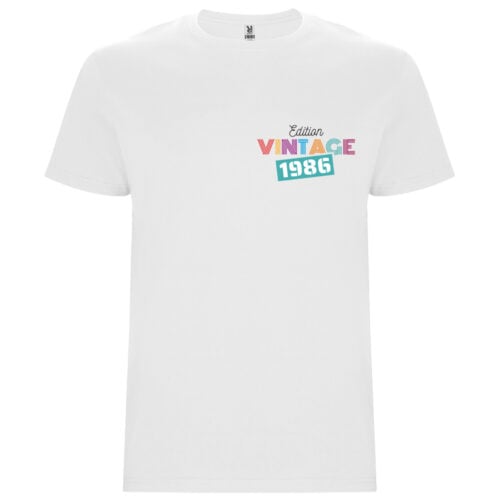 T-shirt blanc - Année de naissance vintage