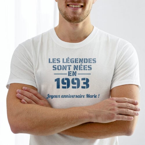 T-shirt blanc - Année de naissance d'une légende – Image 2