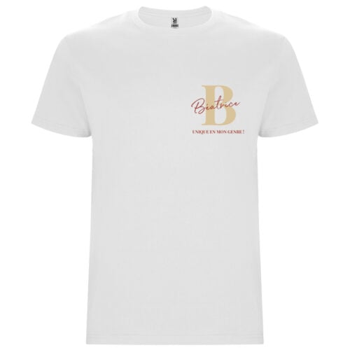 T-shirt blanc - Vos initiales