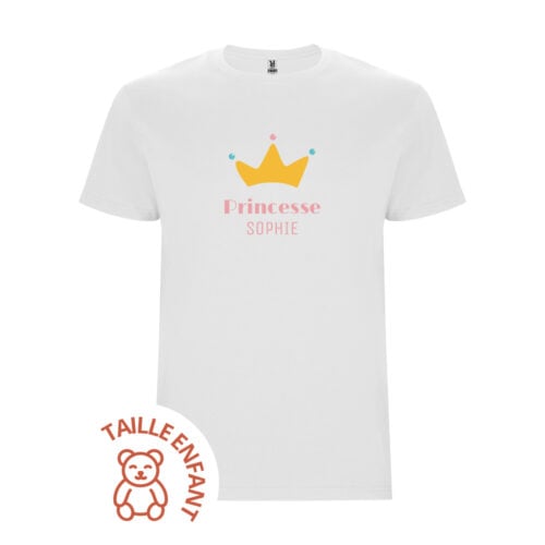 T-shirt Enfant blanc - Princesse