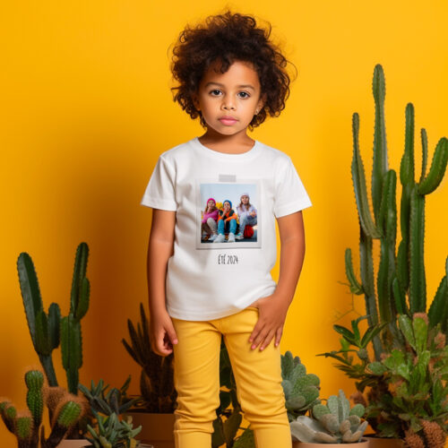 T-shirt Enfant blanc - Polaroid – Image 2