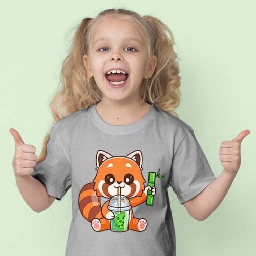 T-shirt Enfant gris - Modèle 100% Personnalisable – Image 2