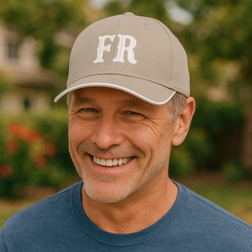 Casquette beige - Initiales – Image 2