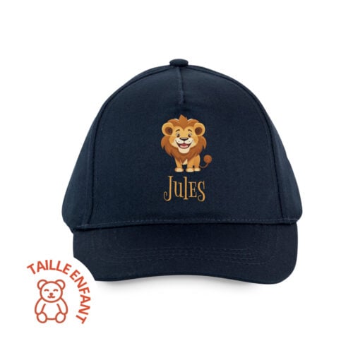 Casquette enfant bleu - Lion