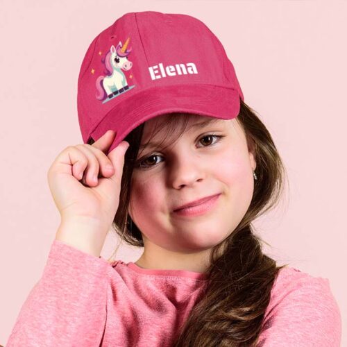 Casquette enfant rose - Licorne – Image 2