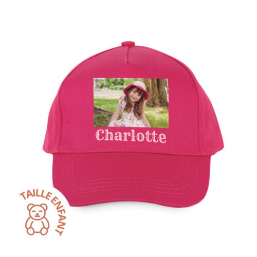 Casquette enfant rose - Photo